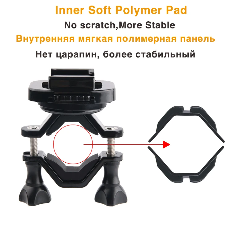 Крепление на руль велосипеда Tekcam держатель мотоцикла для Go pro hero 6/5/4 Gopro Session