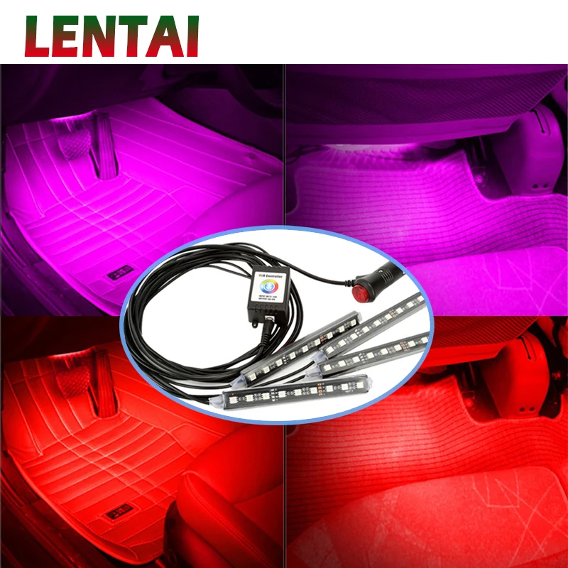 Автомобисветодиодный светодиодная RGB-лента для освещения салона Toyota Avensis Rav4 Audi Q5