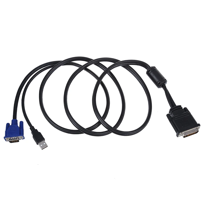 Ноутбук DVI 30 + 5 Pin к VGA 15 и USB адаптер 1 м кабель |
