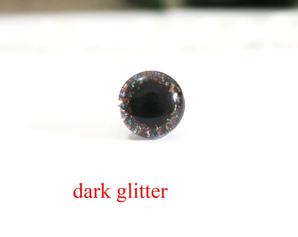 dark glitter 40 шт./лот 14 мм/16 мм/20 мм/24 мм 3D Прозрачные блестящие игрушечные глаза+ блестящая ткань+ шайба для плюшевая игрушка "сделай сам" Кукла-18 цветов на выбор-N18 - Цвет: dark glitter