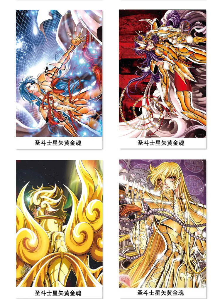 Плакаты аниме Saint Seiya 8 разных дизайнов шт./лот размеры 42x29 см | Игрушки и хобби