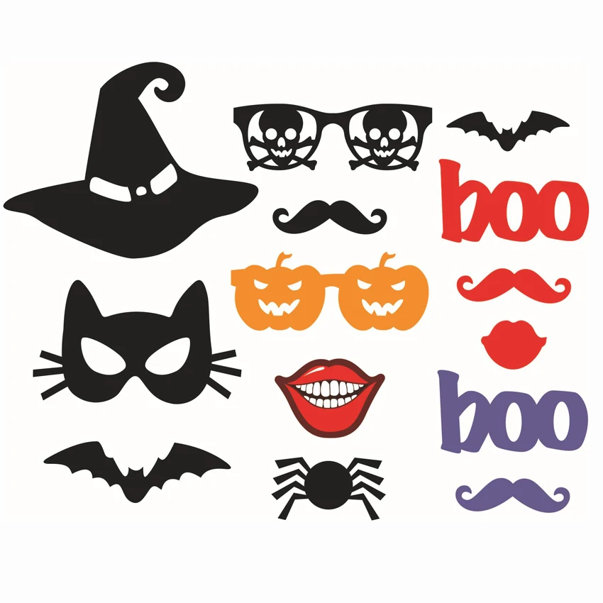 Бесплатная доставка 14 шт./лот реквизит для фотобудки фотобудка хэллоуина