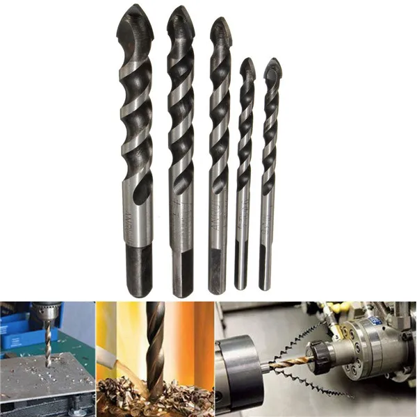 5 шт. 6 мм-12 мм сплав треугольная головка бетонный шнек сверло набор сверл Форстнер