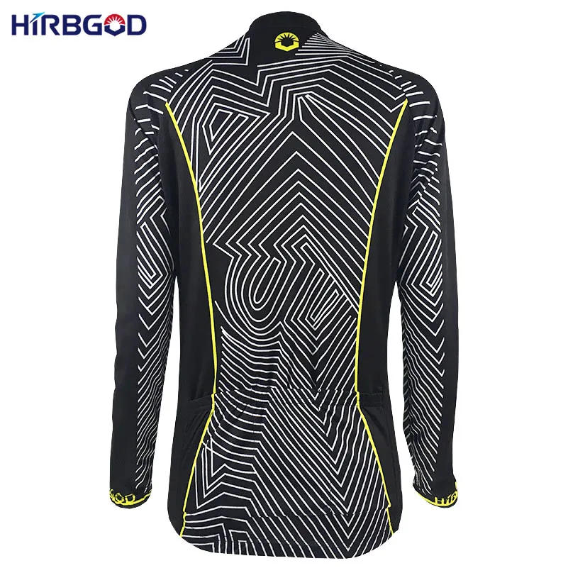 Футболка HIRBGOD Женская с длинным рукавом стильная линия трикотажная рубашка для