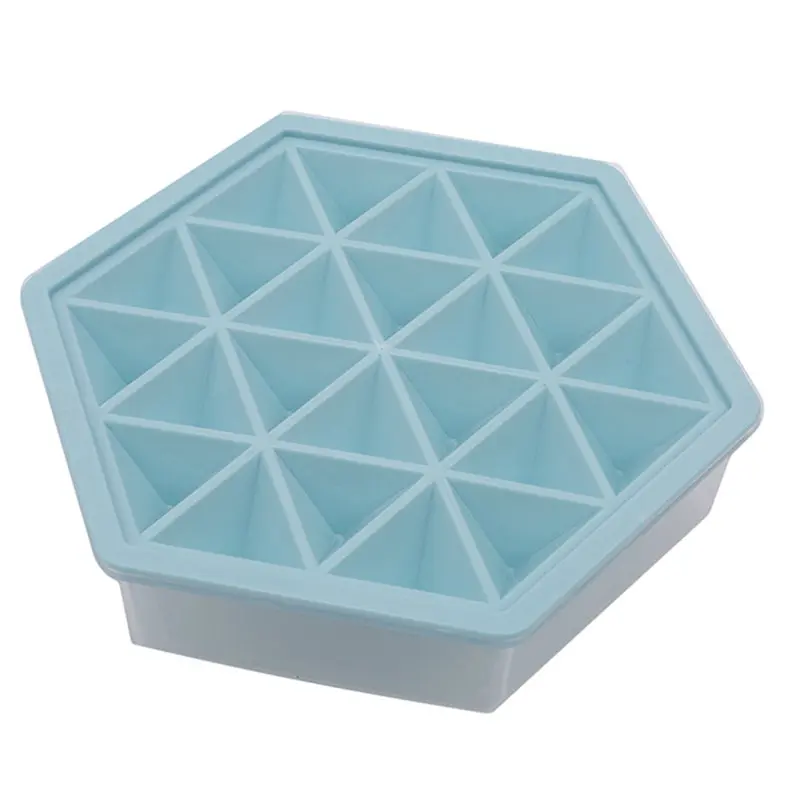 Popular New Hot Sell Popsicle Mold Hexagonal Ice Making With Lid Three Color Options Cream Sticks For Cube | Дом и сад