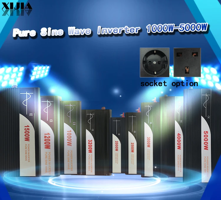 Чистая синусоида Инвертор 600 W 1000 w 1500 2000 2500 3000 3200 4000 5000 6000 12 v 24 48 постоянного тока до