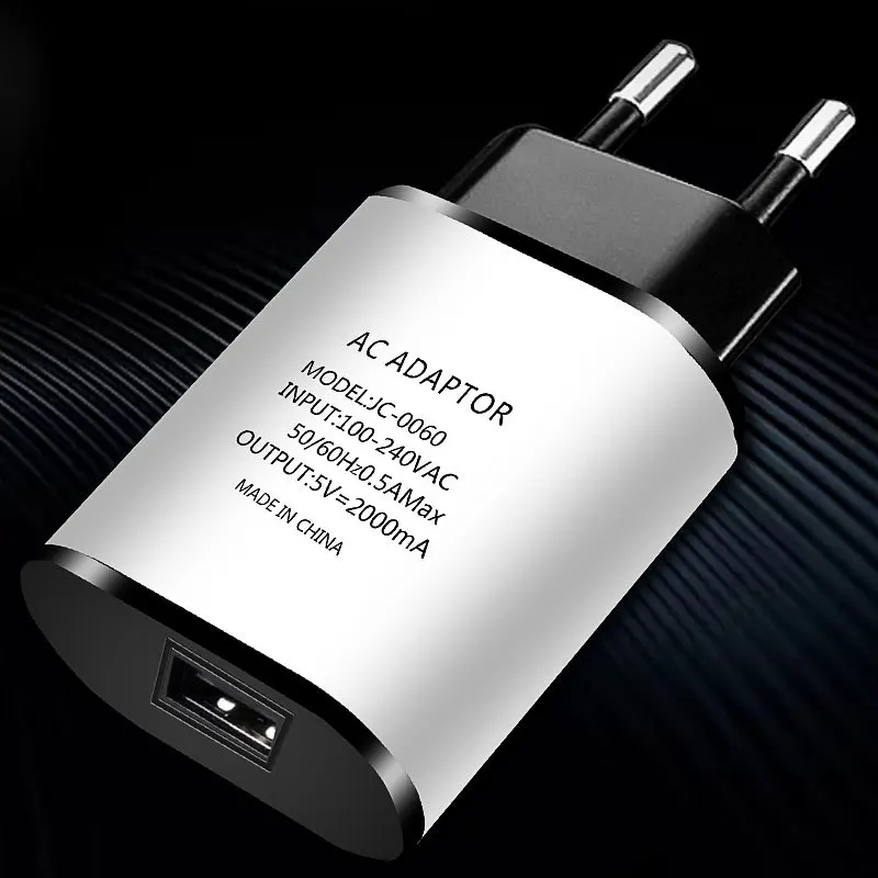 Универсальное зарядное устройство USB 5В 2A ЕС штекер Адаптер зарядного устройства