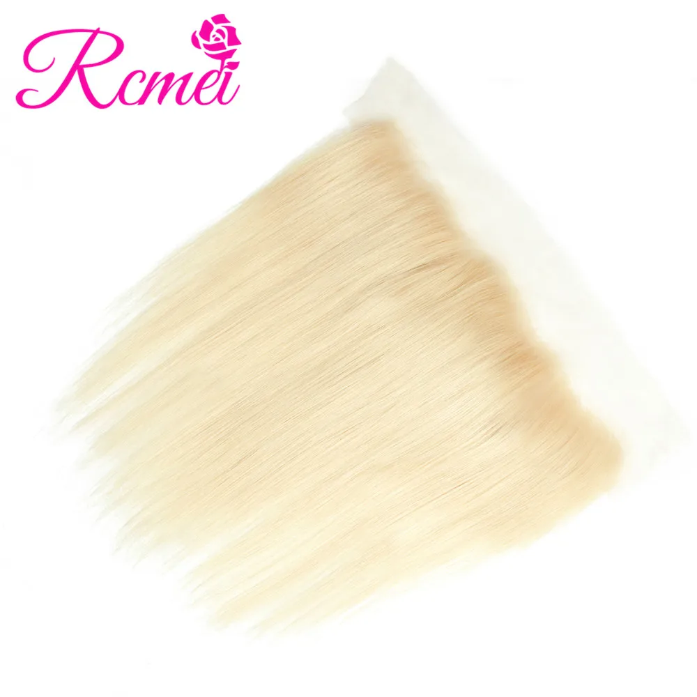 Rcmei 613 бразильские прямые волосы блонд 13*4 фронтальные Remy светлые кружевные