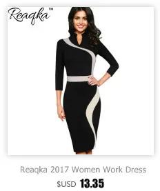 Reaqka Women Vintage Office work clothes New Elegant Bow Party Work Sheath Bodycon Wiggle Stitching color Pencil Dress XXL