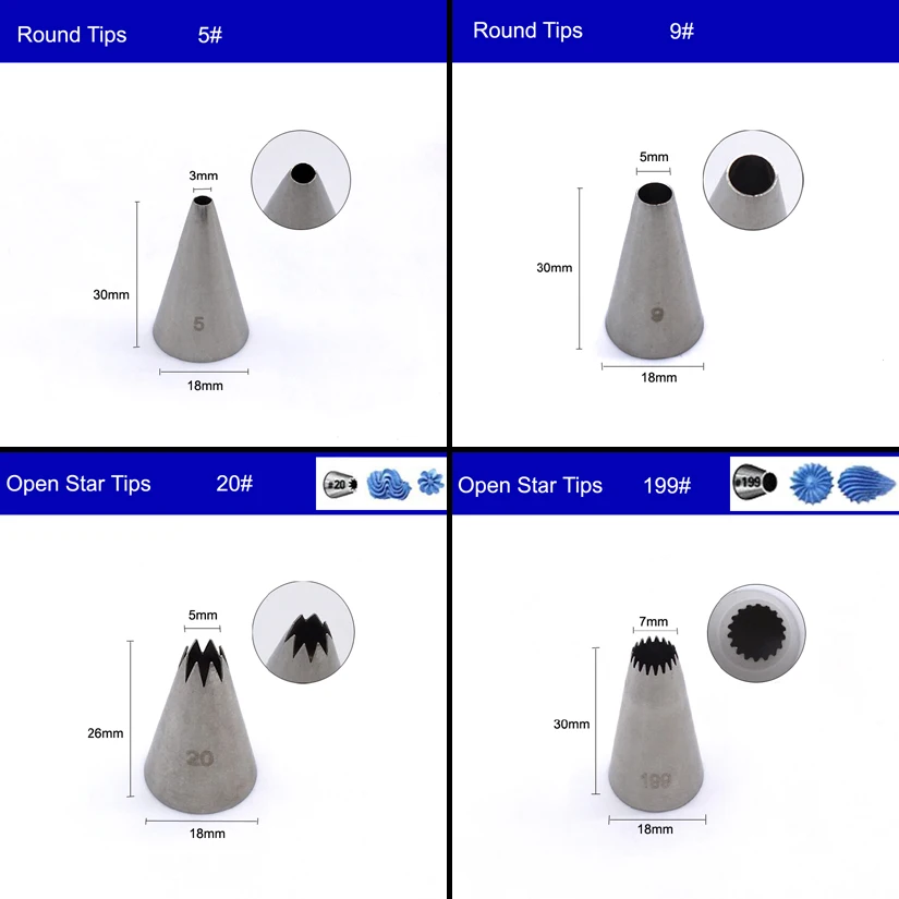 Кондитерские насадки из нержавеющей стали для украшения торта - купить по