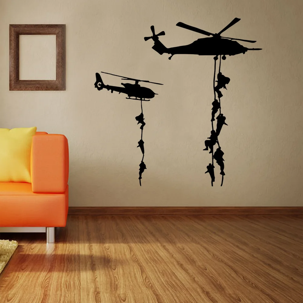 Наклейки на стену для детей мальчиков украшения спальни|helicopter wall stickers|wall stickers for