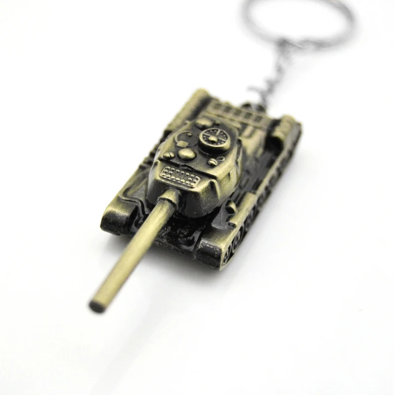 Anti Gold Hollow Модная популярная игра WOT World Of Tanks, брелок с подвеской в виде танка, женская сумка, брелок для ключей, Мужская сувенирная цепочка, подарок, ювелирное изделие, брелок - Цвет: Anti Gold Hollow