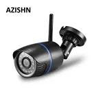 AZISHN Wi-Fi IP Камера 720P 960P 1080 Беспроводной проводной P2P сигнализации 24IR видеонаблюдения Пуля Открытый Камера с SD слот для карт памяти Max 64G