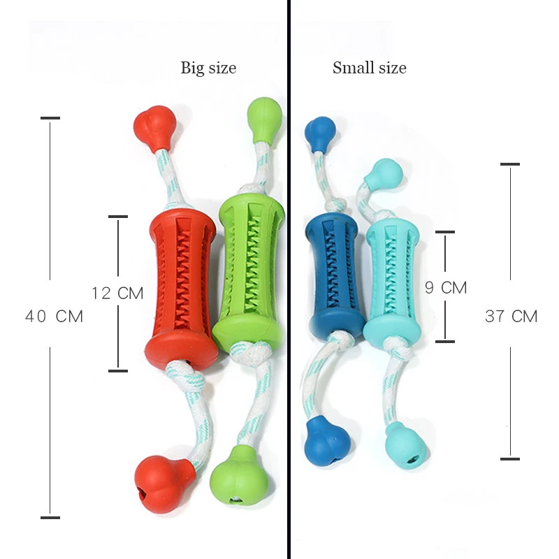 2019 New Pet Dog Chew Toys Ropes Knot Interactive Elasticity Rubber For Tooth Clean Of Food Extra-Tough Teeth Stick S M | Дом и сад