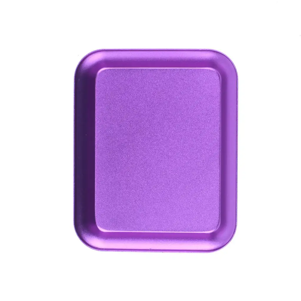 Useful Aluminum alloy Screw Tray with Magnetic Pad for RC Model Phone Car Repair Tool purple |