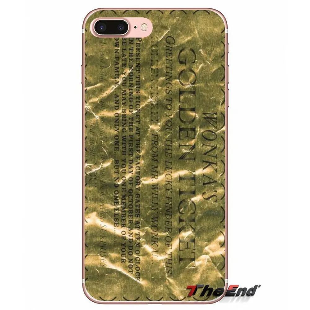 Для HTC One M7 M8 A9 M9 M10 E9 Plus Desire 630 530 626 628 816 820 Motorola G G2 G3 Willy Wonka Bar с золотым футляром для