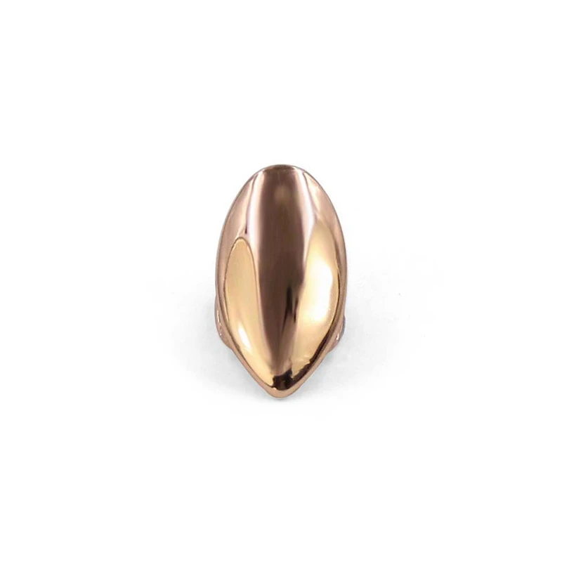 Rose gold B Набор в стиле хип-хоп с золотыми зубами, с верхней частью, в стиле панк, с зубами, Grillz, Groll, зубы вампира, ювелирные изделия, подарки на Хэллоуин, рэппер, ювелирные изделия F40 - Окраска металла: Rose gold B