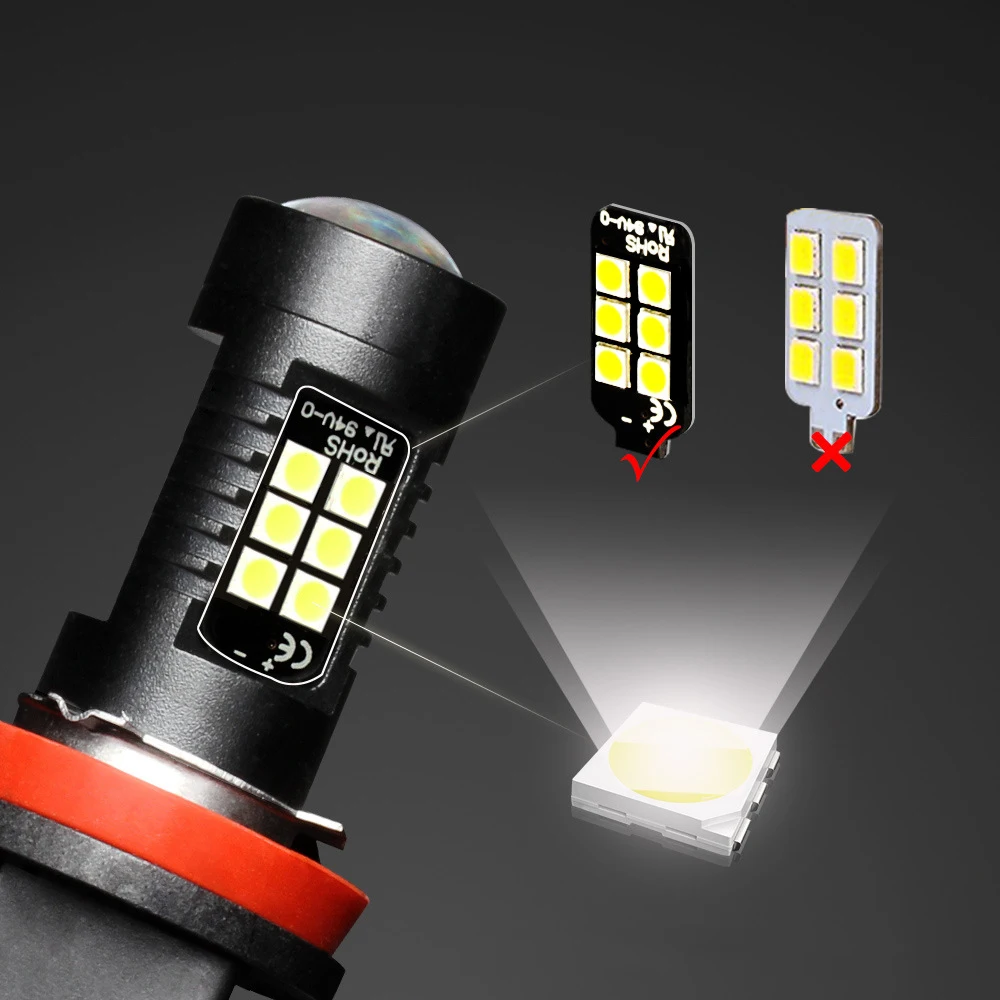 Автомобильные сигнальные огни 2 шт светодиодные лампы 9005 3030 21SMD 1200LM 6000K 12В 24В белый