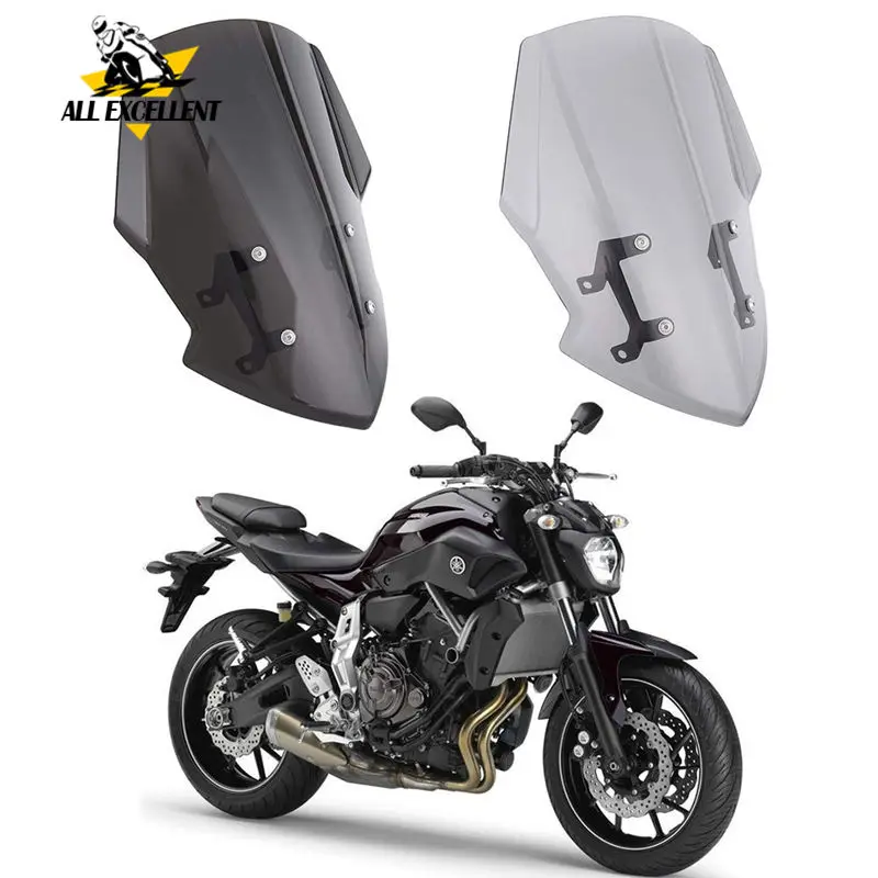 Ветровой экран на лобовое стекло из АБС пластика с болтами и кронштейном для Yamaha
