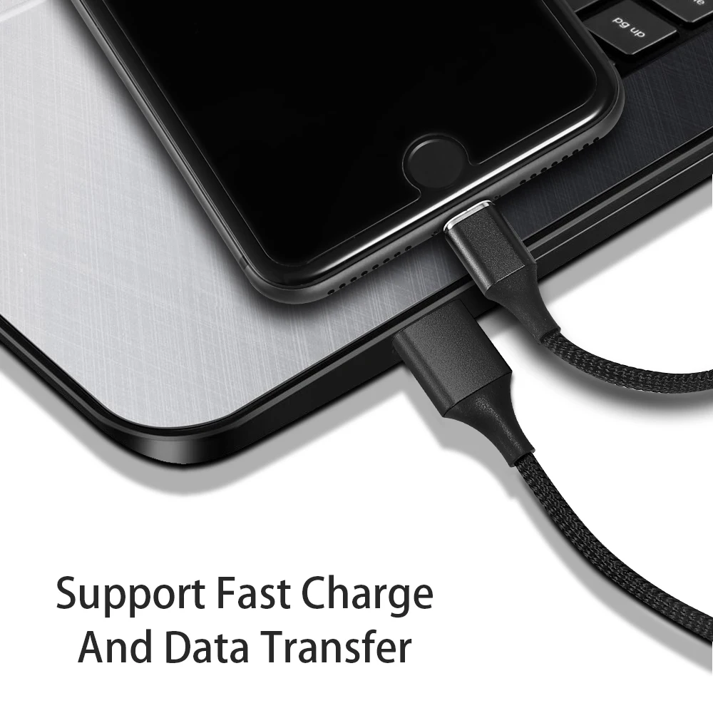 Магнитный кабель KingFriend Micro usb type C для iPhone Lighting Cable 1M 2M 3A провод для быстрого заряда Магнитный кабель type C для Xiaomi