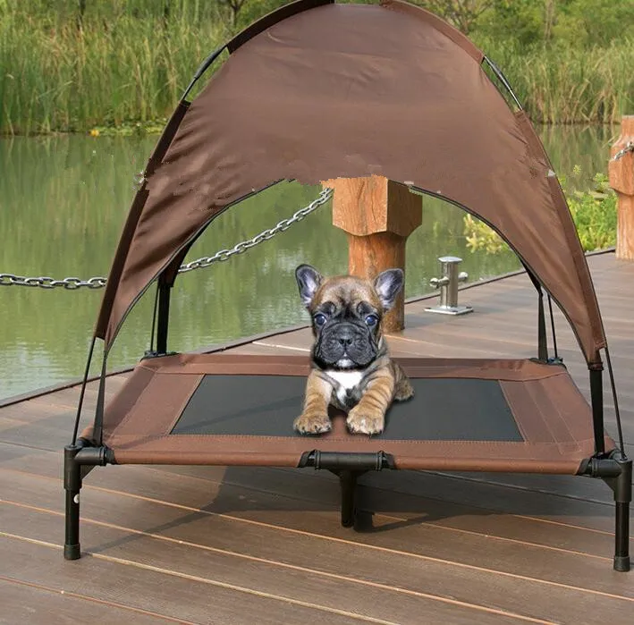 Wahsable открытый поднятый большой собаки кровати с палаткой Сильный Прочный pet Кровати Палатки Портативный Ткань Оксфорд стальная труба на коленях