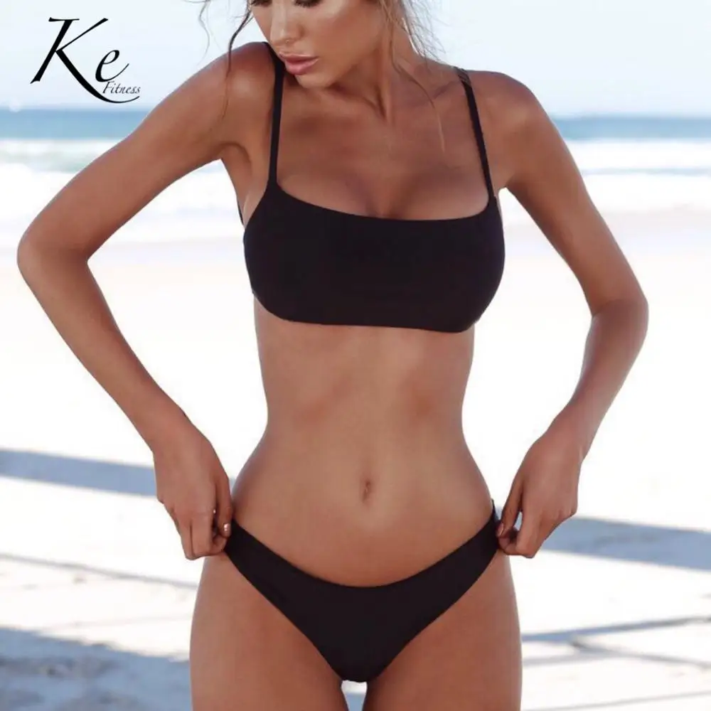 KE купальный костюм для женщин бикини 2019 2 шт. летние swimingwear Купальник новая