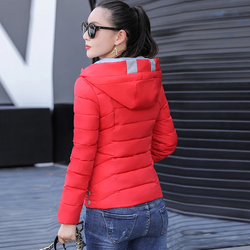 2019 новый дизайн зимняя куртка женская с капюшоном стеганая верхняя одежда