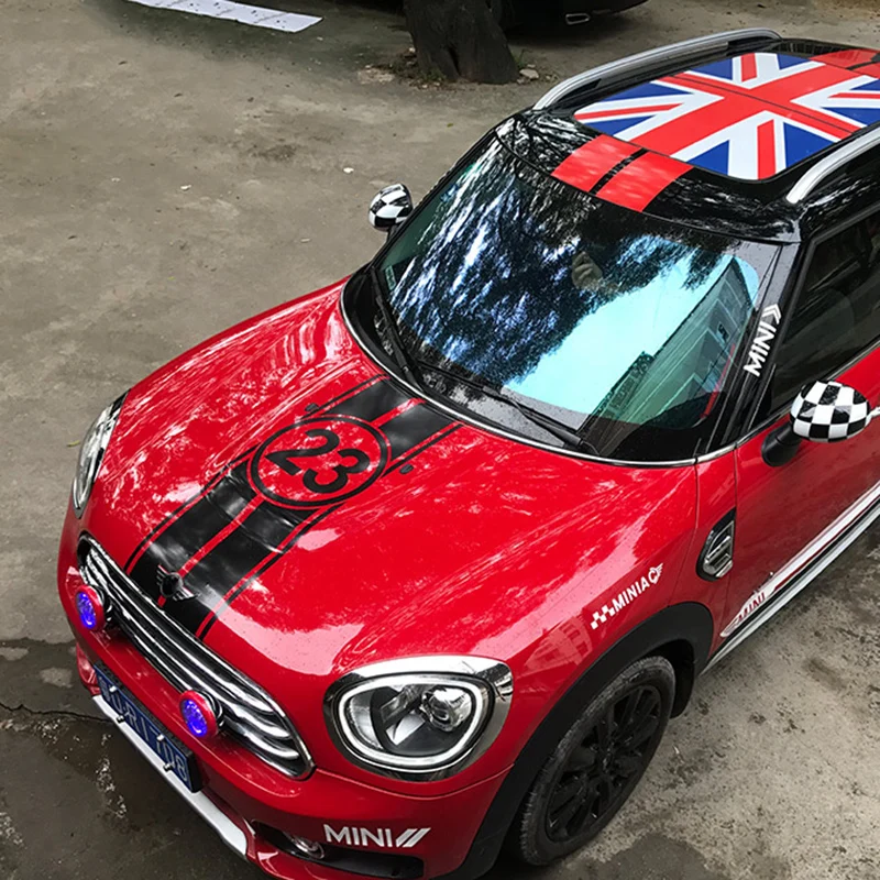 Car Hood Engine Trunk Rear 23 Number Decals Stickers For Mini Cooper One d Clubman F54 F55 F56 F60 R56 R60 R61 Car Accessories