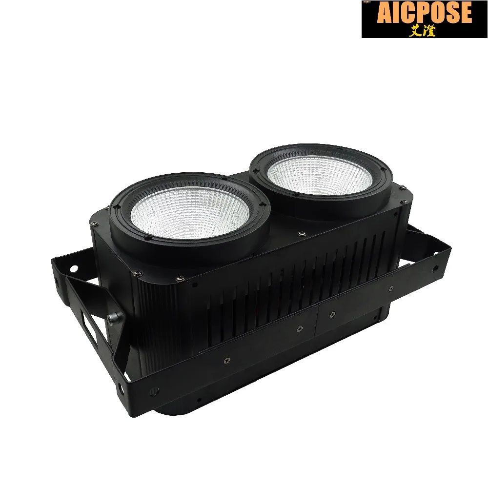 8 шт./лот 2x100 Вт Высокая мощность LED COB 2 глаза Blinder освещение сценическое клубный