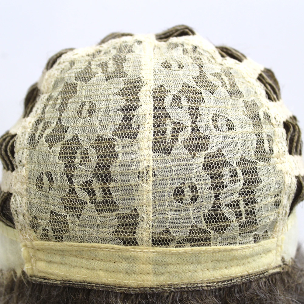 

BLONDE UNICORN Women Hair Wigs Ladies Party Daily Natural Wave Dark Brown Side Parting Synthetic None Lace Wigs with Bangs