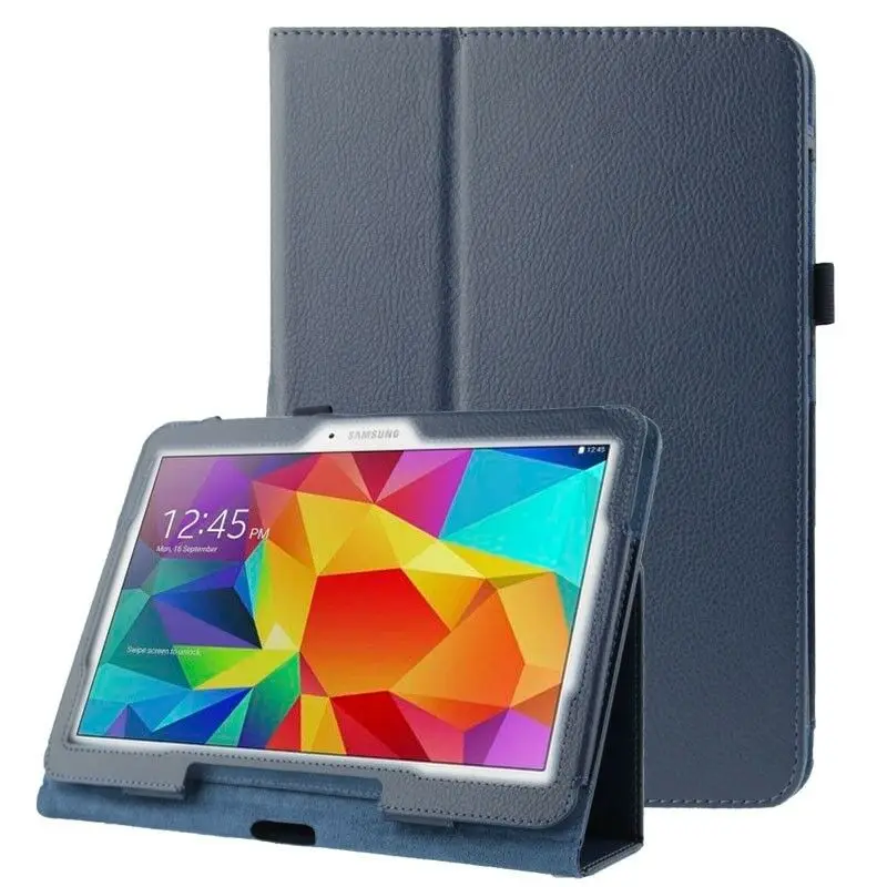 Складной чехол книжка для Galaxy Tab 3 P5200 из искусственной кожи планшета умная задняя