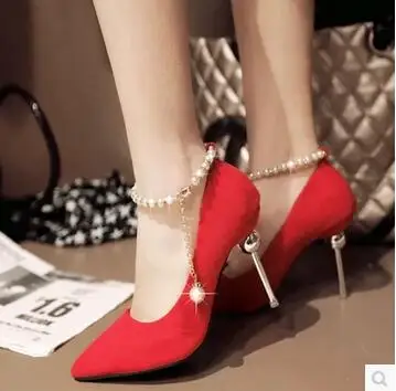 2017 г. Весенне-осенние новые туфли на высоком каблуке однотонная женская обувь из