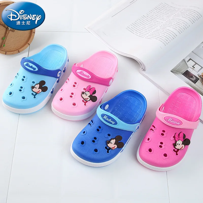 Новинка 2019 детские шлепанцы Disney летняя обувь с отверстиями для мальчиков и