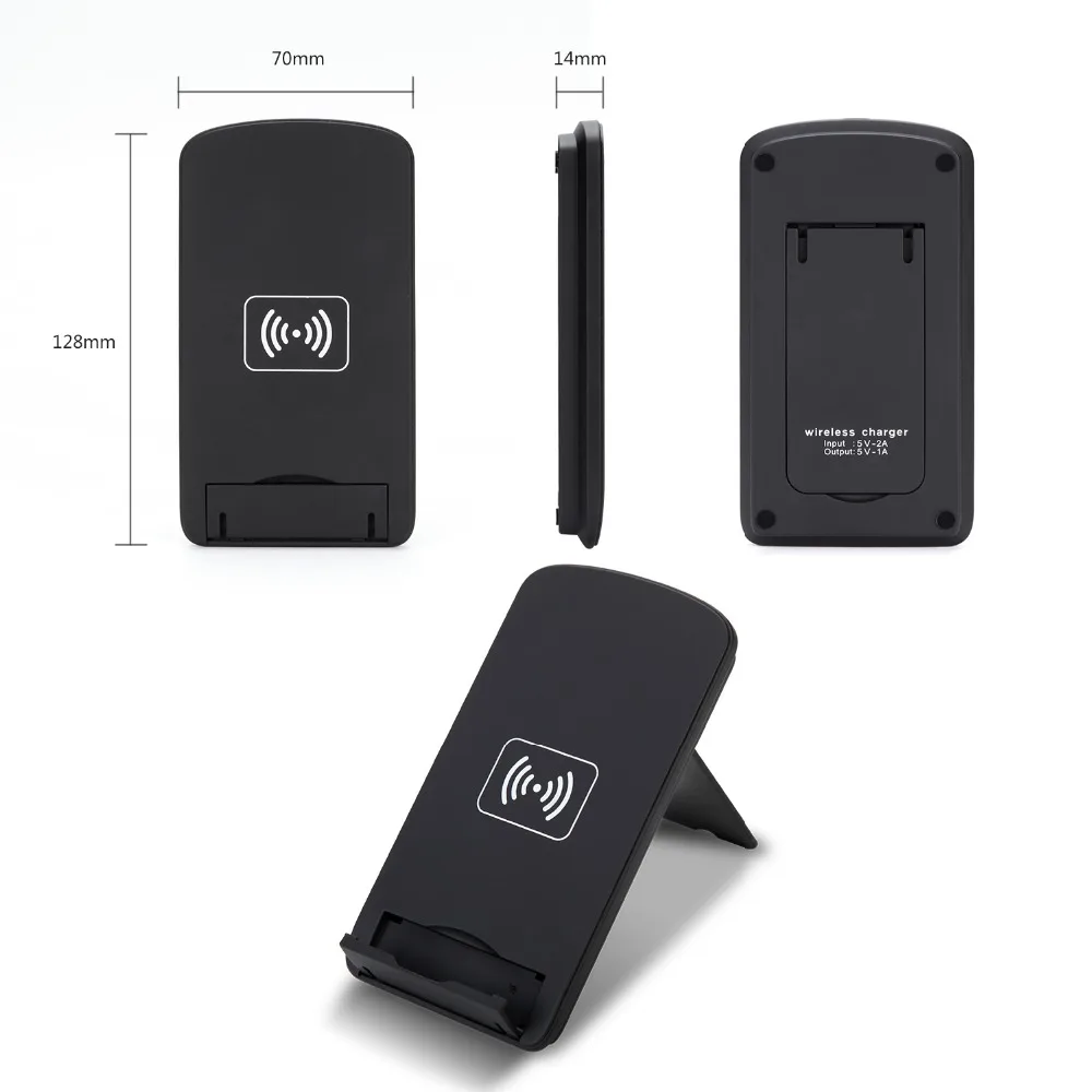 3-катушки Ци Беспроводной Зарядное устройство раскладной стенд с Светодиодный