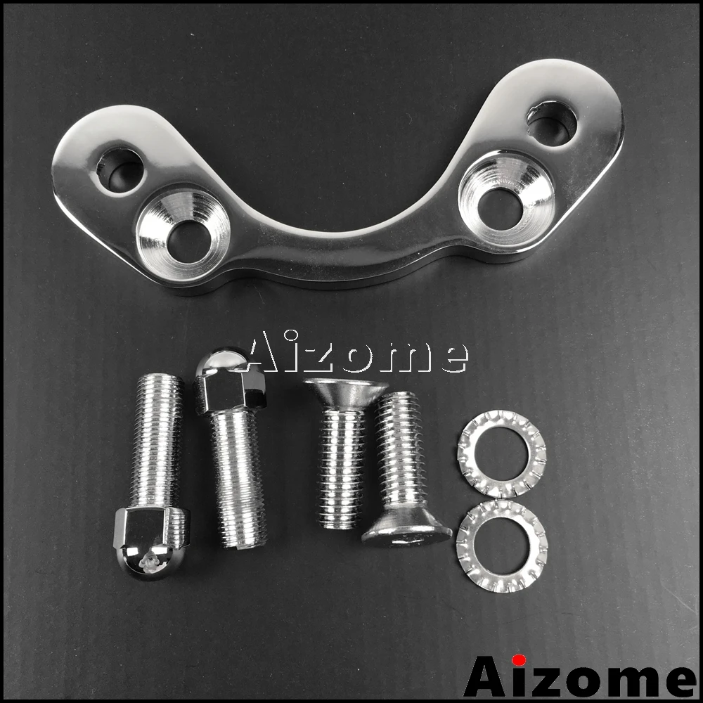 Motorcycle Spring Fork Tree Handlebars Top Clamp T-bar Riser Mount Adapter For Harley DNA Paughco MID-USA Hard Drive Springers | Автомобили