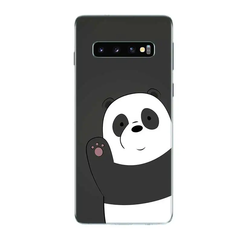 Three little bears Soft TPU Bumper Case For Samsung A90 A80 A70 A60 A50 A50S A40 A30 A30S A20E A10E A10s S10Plus M40 M30 Cover |