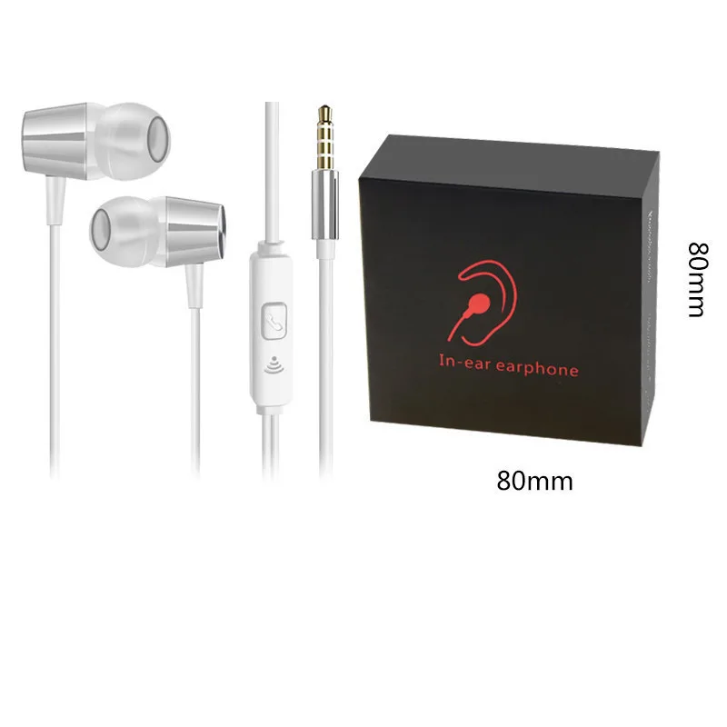 3 5 мм проводные наушники стерео металлическая басовая гарнитура привнесите