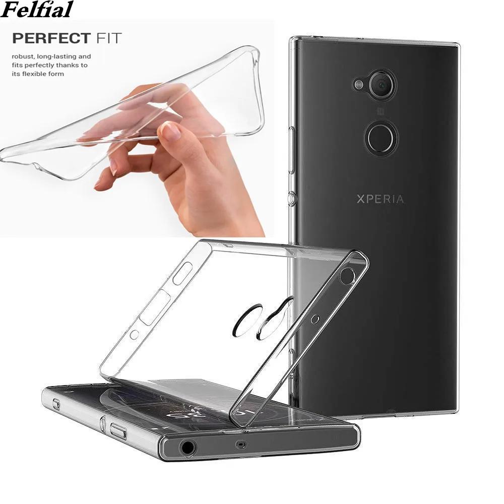 Силиконовый прозрачный чехол-бампер из ТПУ для Sony Xperia L3 L2 L1 Z1 Z2 Z3 Z4 Z5 XZ XZP XZ1 XZ2 XZ3 XZ4