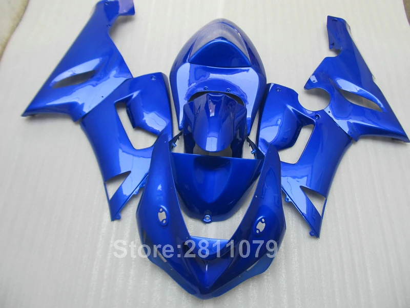 Комплект обтекателей для кузова Kawasaki Ninja ZX6R 05 06 набор голубых 2005 2006 KY12|fairing kit|zx6r