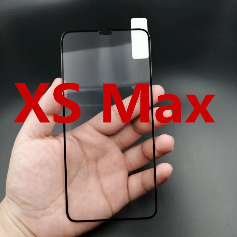 iPhone XS Max black 3D закругленные края Полное покрытие экрана протектор для iPhone 7 6S 8 закаленное стекло на iPhone 6 s 7 8 Plus защитное стекло пленка - Цвет: iPhone XS Max black