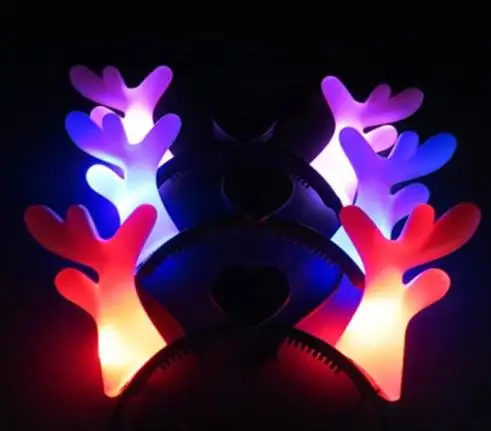 Светящаяся головная повязка с ангелом дьяволом модное платье Вечерние мигающий