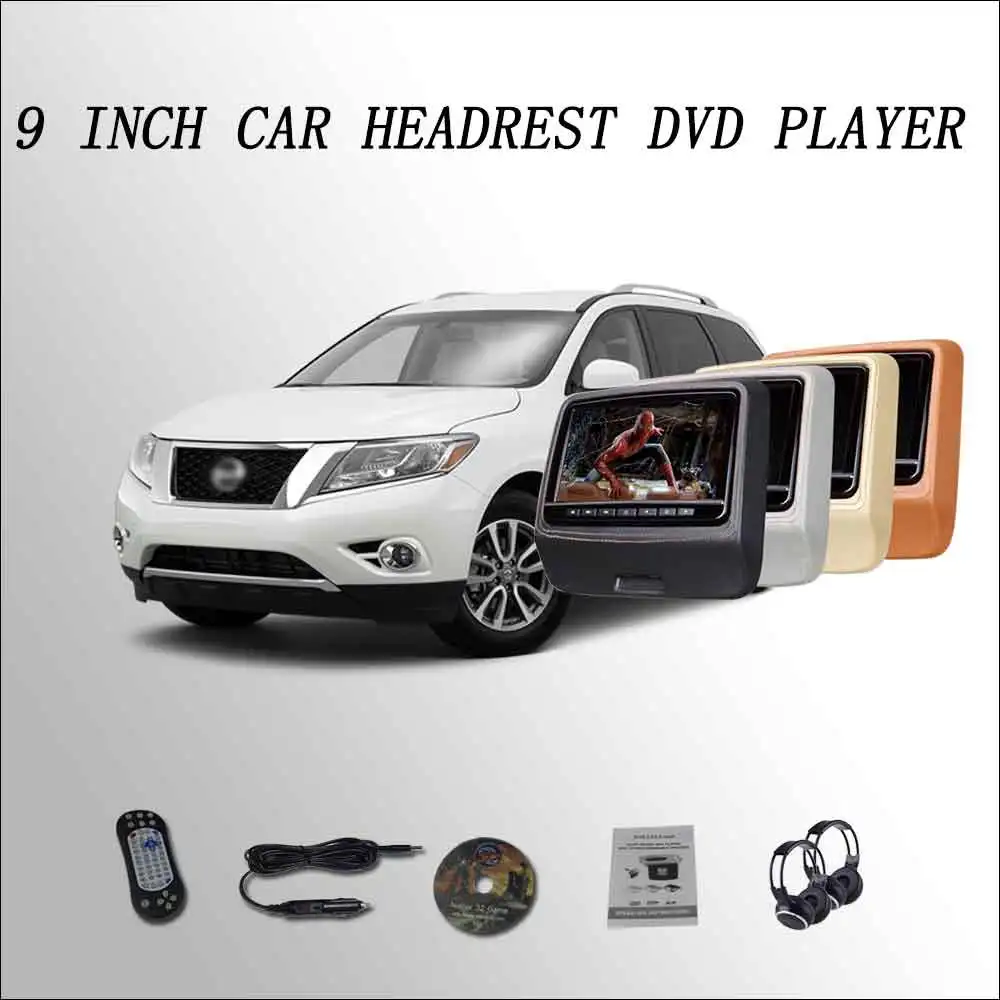 BigBigRoad для Nissan Pathfinder монитор подголовника автомобиля ЖК дисплей экран 2*9 &quotDVD