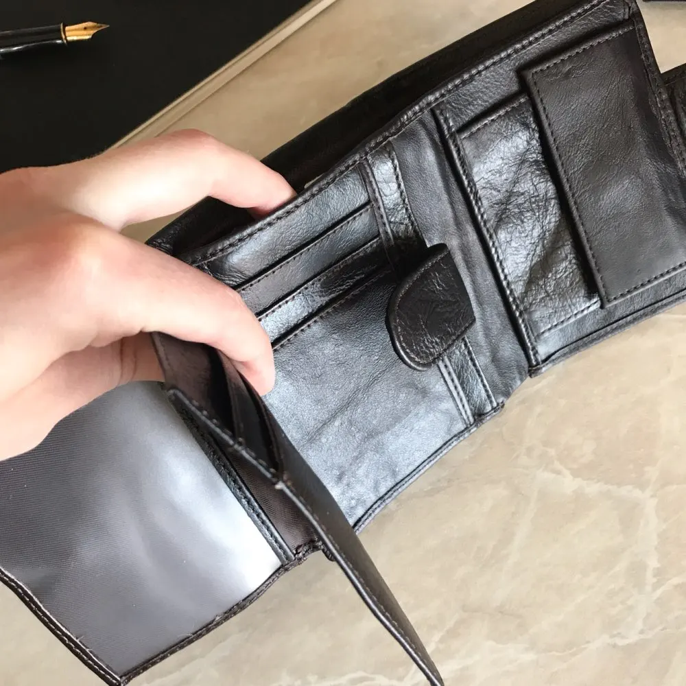 Мужские кошельки DALFR из натуральной кожи рождественский подарок мужской