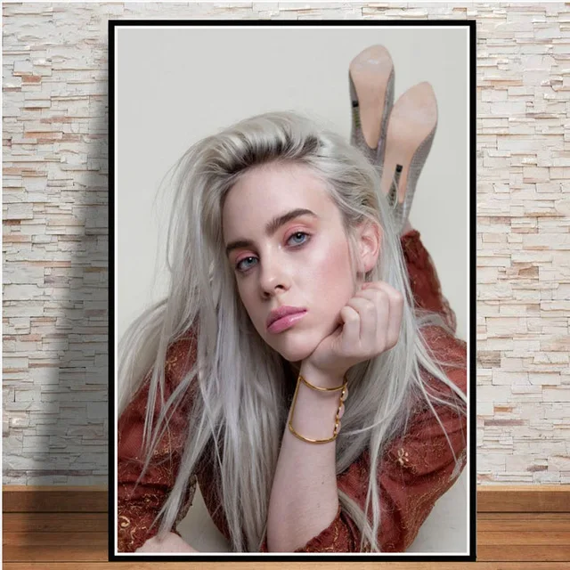 Скандинавские настенные художественные картины на холсте Billie Eilish плакат певица звезда Модульная картина Hd рисунок украшение дома для гостиной - Цвет: Nordic ZZ13084-15