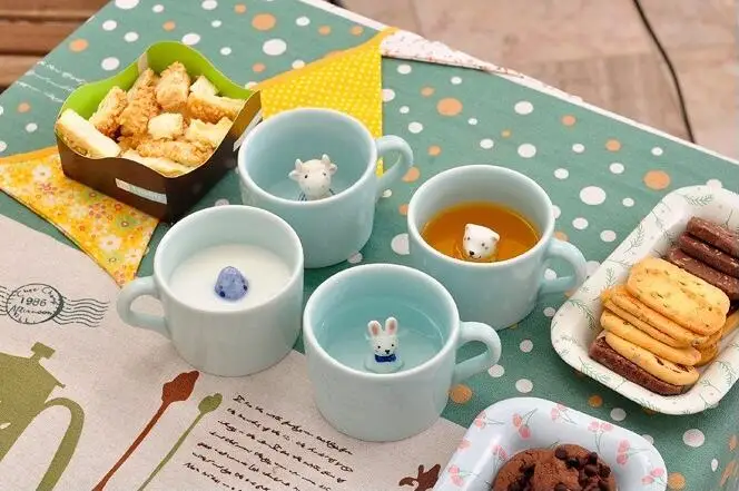 Китай (материк) 3D животных Керамика детская Кофе Чай чашка с кружкой для молока