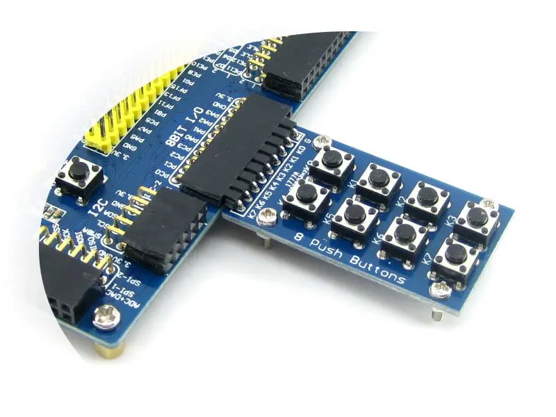 

8 Push Buttons 4*2 2*4 Matrix Keyboard Single Key Accessory Board Module (Arranged as 2x4 in One Board)