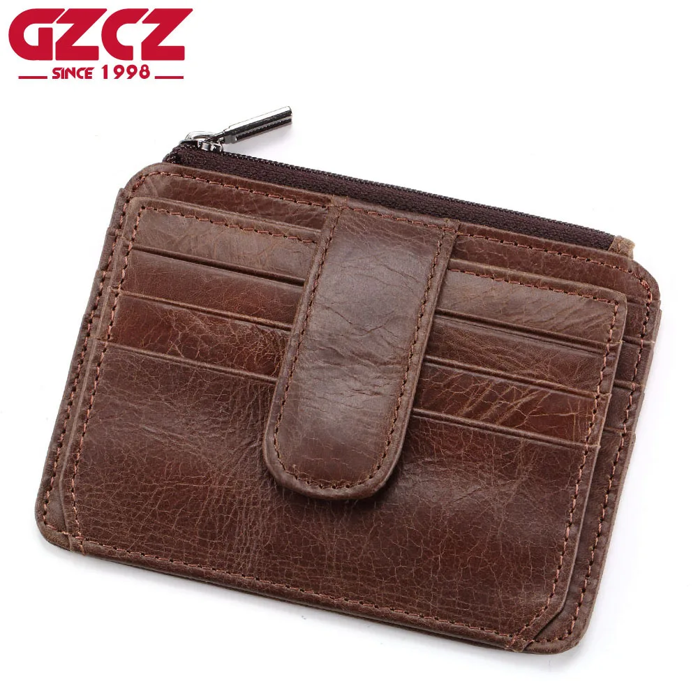 Кошелек GZCZ мужской из натуральной кожи|brand credit card holder|credit holdercredit holder brand |