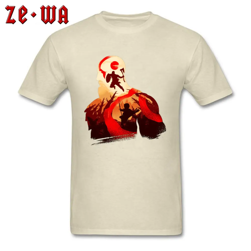 Мужская футболка с надписью God of War 100% хлопок|Мужские футболки| |