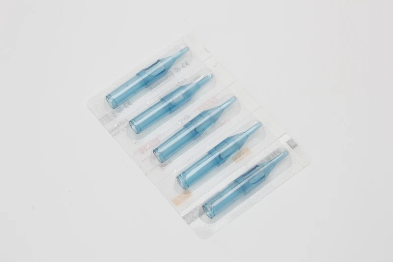 50 шт./компл. стерильные одноразовые насадки для татуировок иголок Tube Pick 3RT Blue