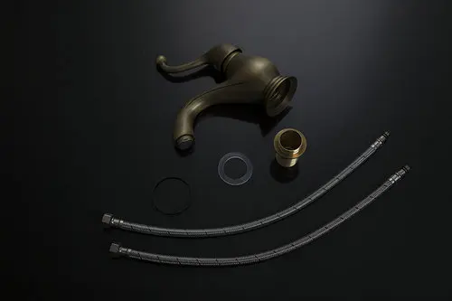 Monite античная латунь с одной ручкой спрей носик латунный корпус два шланга